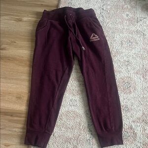 Reebok Kids' Maroon Jogger Pants